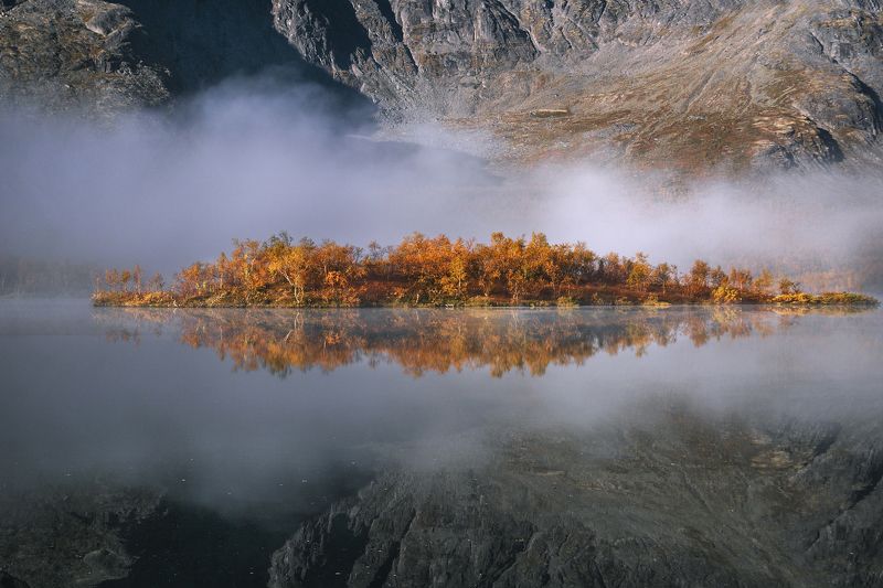 кольский, мурманская, хибины, вудъявр, осень, озеро Сентябрь на Вудъявре фото превью