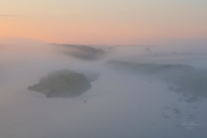 унжа, кологрив, река, туман, рассвет, костромскаяобласть, кологривскийрайон Мистика туманов. Рассвет на Унже фото превью