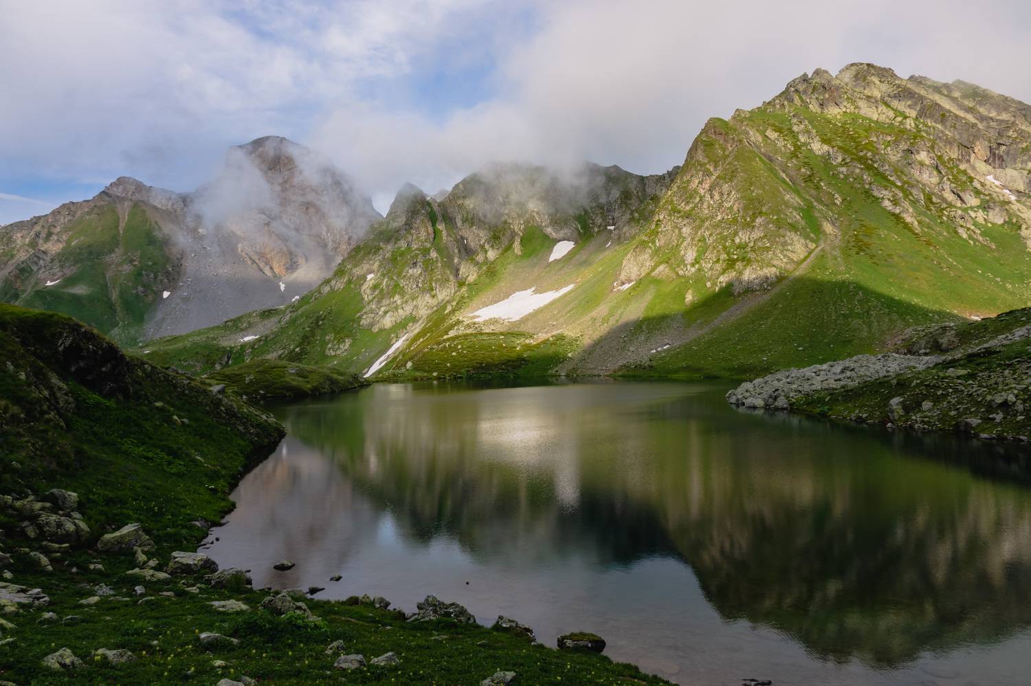 загедан, ацгарские озера, загеданские озера, кчр, горы, двухозерье, озера, Шишкалов Константин