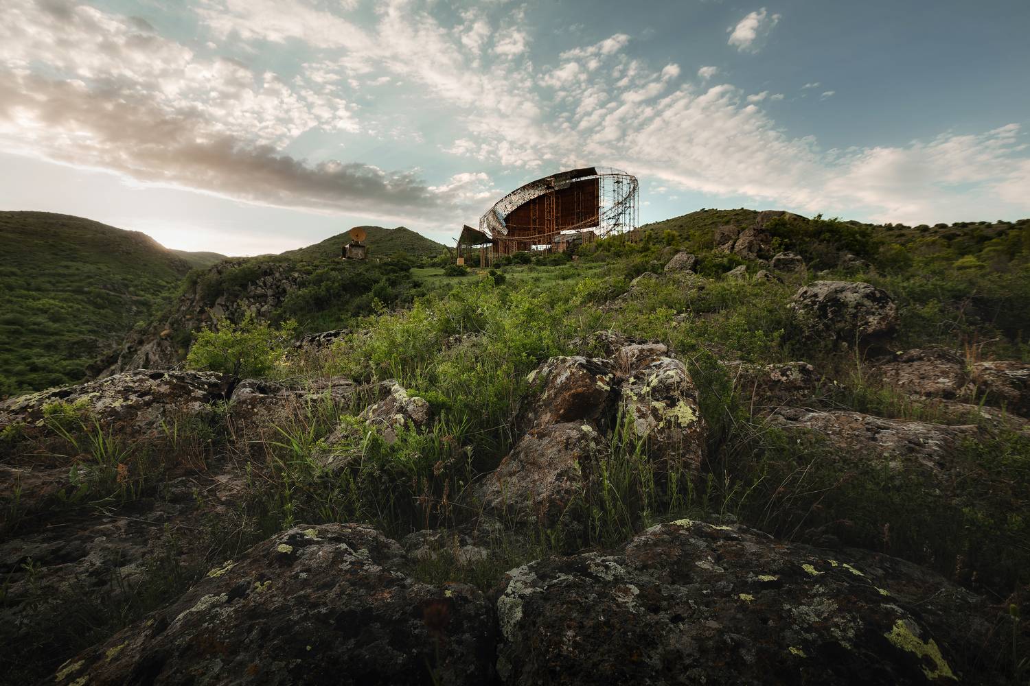пейзаж, горы, обсерватория, день, облака, лето, Рябинин Влад