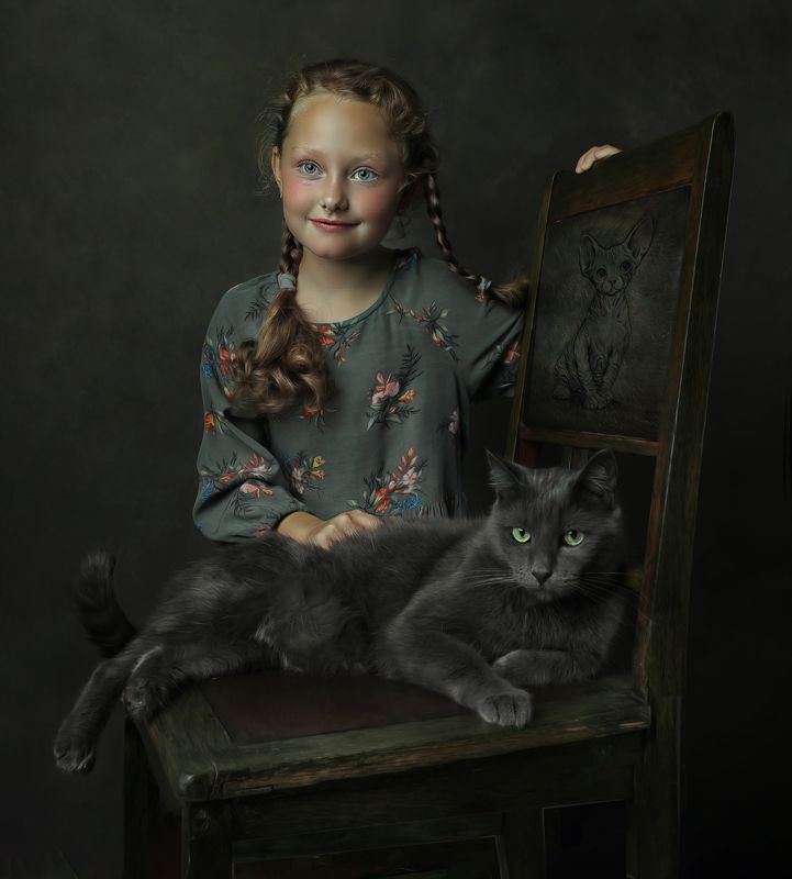 котики, серый кот, коты Наташа и Изей-кисей фото превью