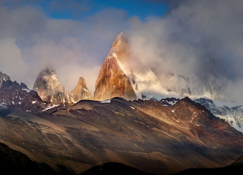 аргентина, патагония, фицрой, эль чалтен, чалтен, argentina, patagonia, fitzroy, el chalten, chalten, нд, далекая патагония нд Фицрой опять за облаками... фото превью