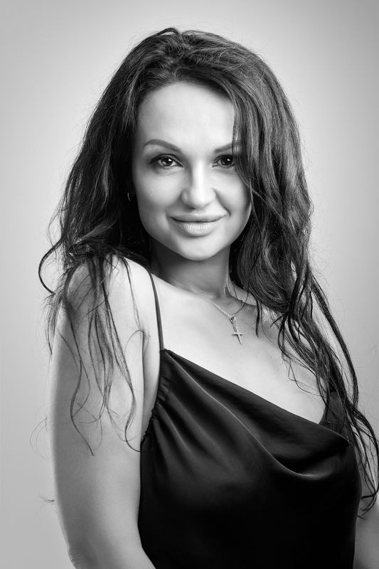 портрет. девушка, женщина, ч/б *** фото превью