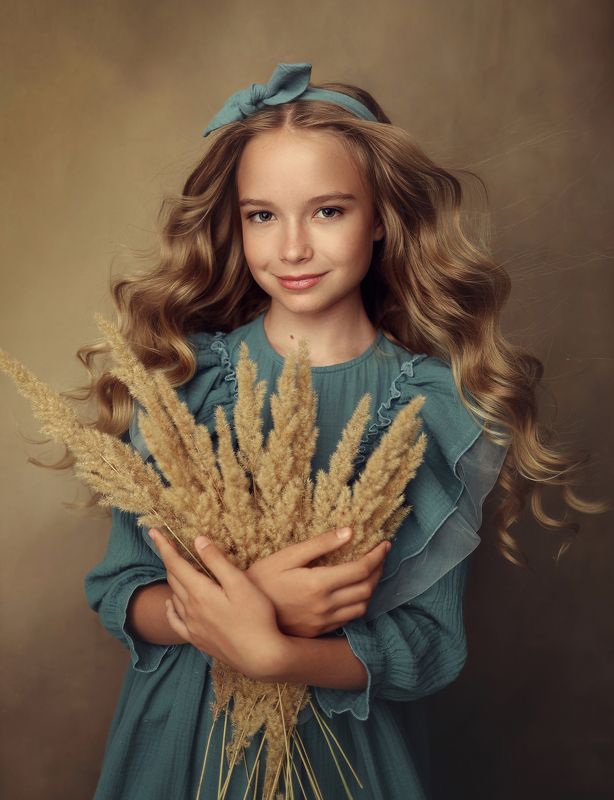 Детский студийный портрет  фото превью