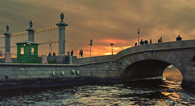 Петербург. Фонтанка. Ограда Летнего сада. фото превью