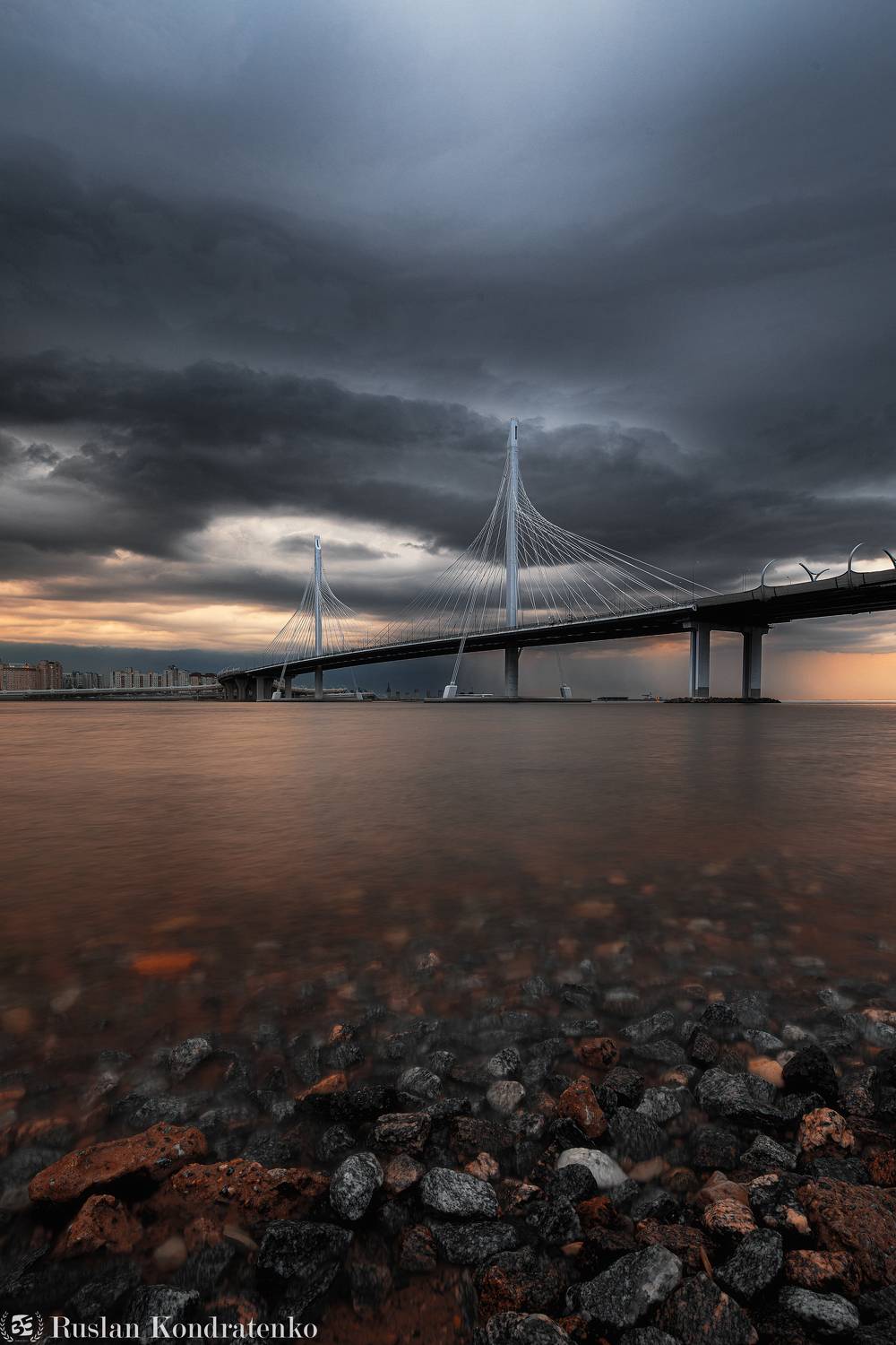 санкт-петербург, рассвет, зсд, вантовый мост, Кондратенко Руслан