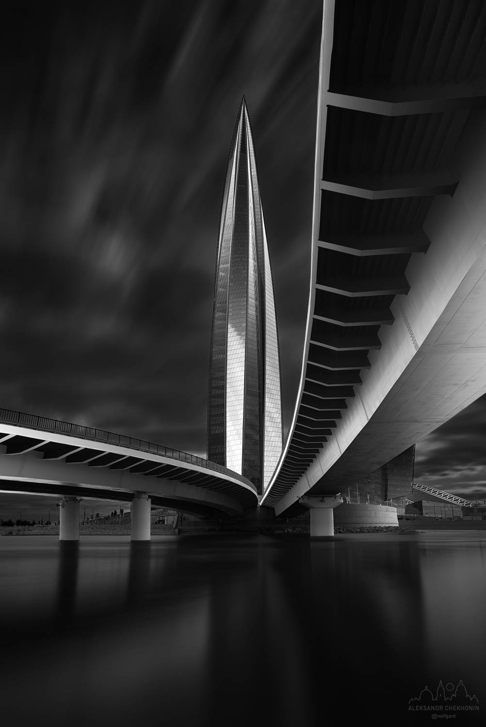 Лахта центр, fine art , bw, Чехонин Александр