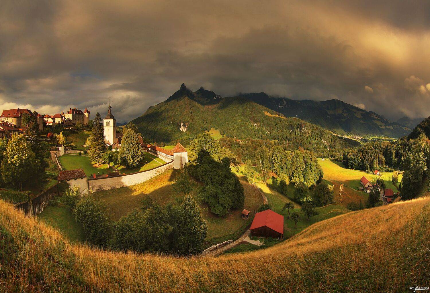 swiss,швейцария,лето,гроза,gruyere, Николай Матвеев
