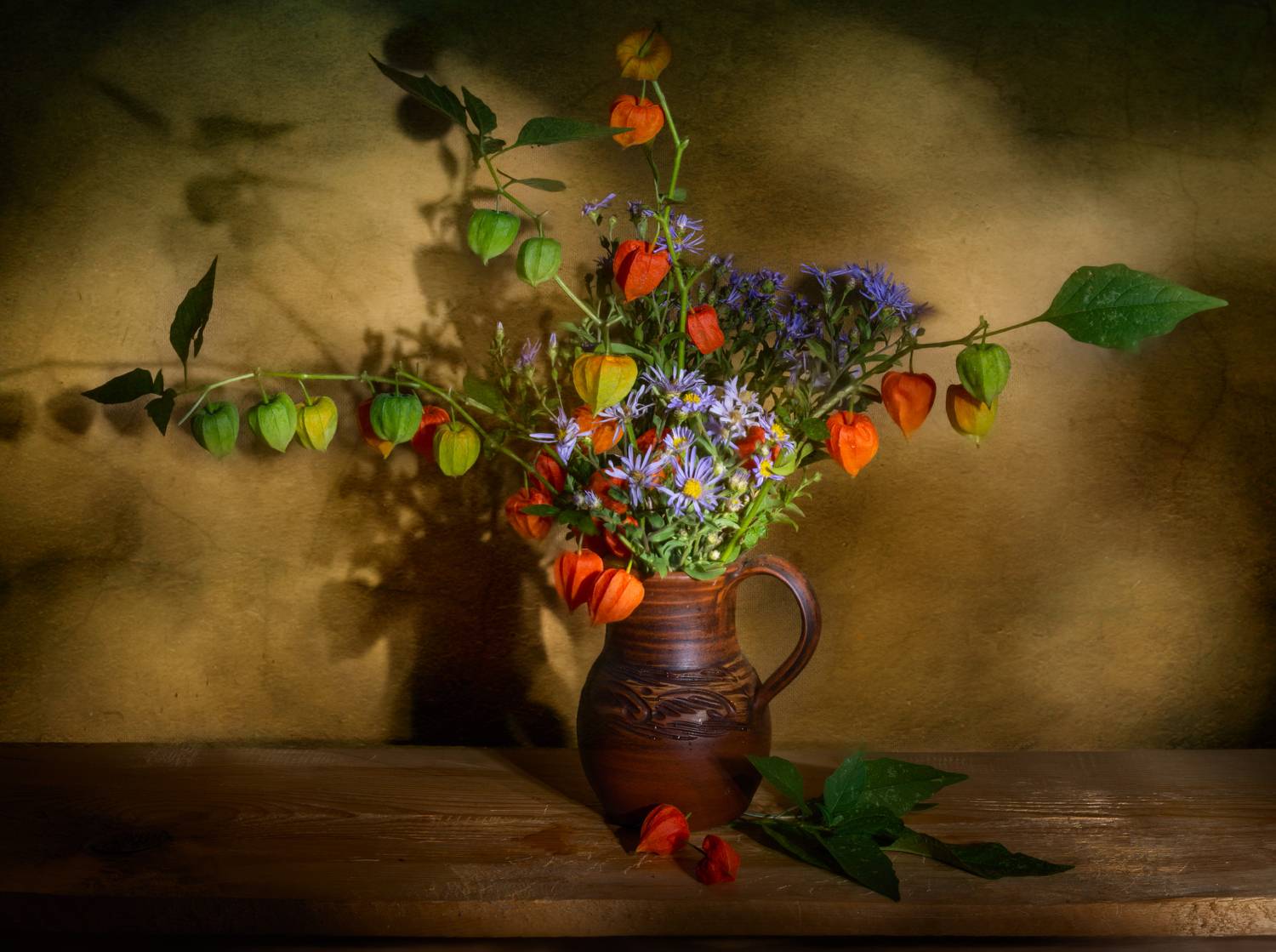 физалис,август,натюрморт, Елена Брежицкая