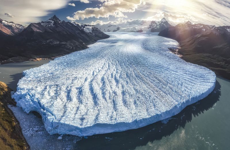 ледник, perito moreno, патагония, patagonia, argentina, península magallanes Пролетая над Патагонией - Perito Moreno фото превью