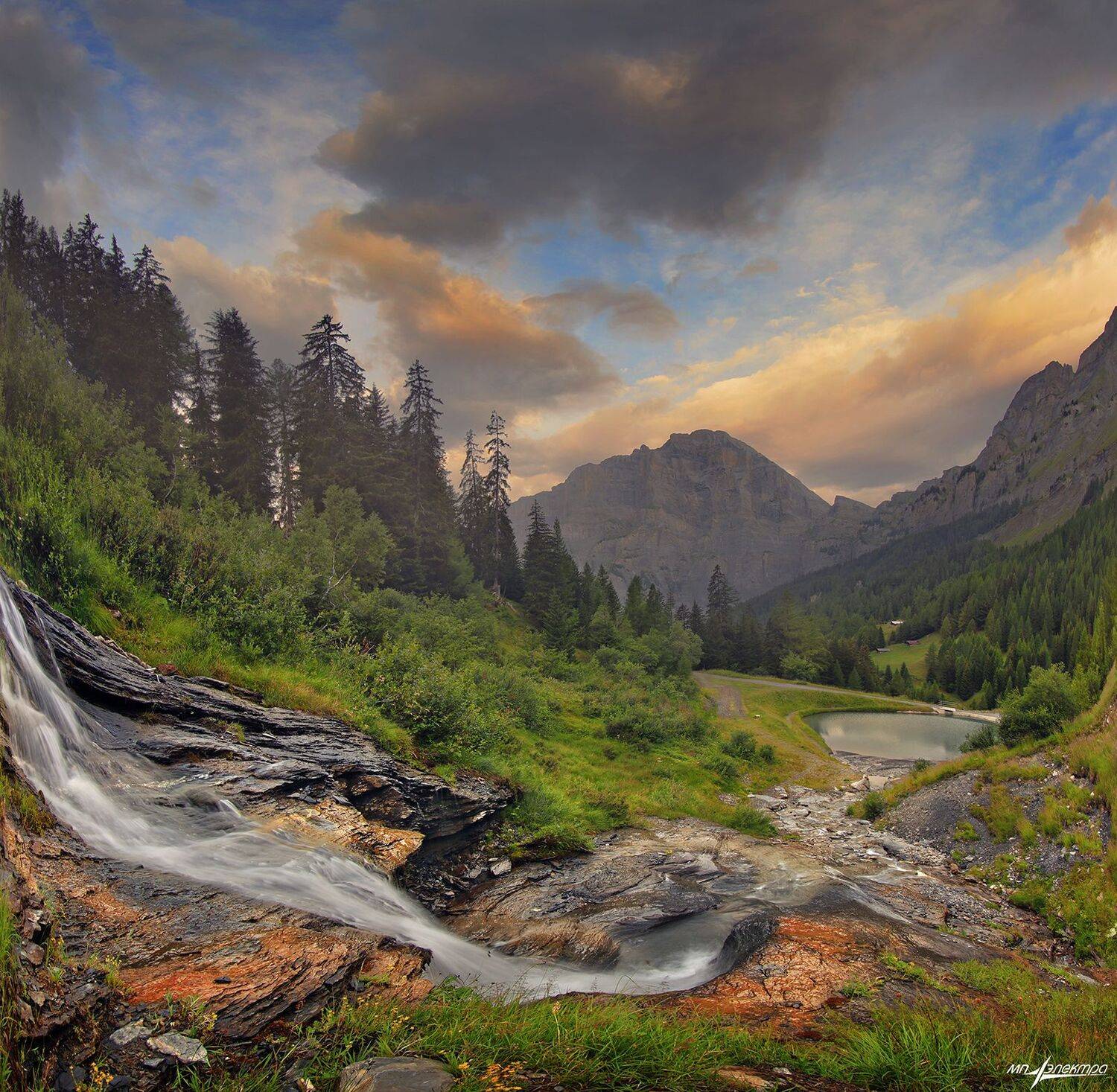 swiss,швейцария,лето,утро,leukerbad, Николай Матвеев