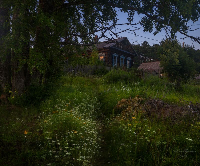 кологрив, город, дом, вечер, костромская область, костромскаяобласть Вечер фото превью