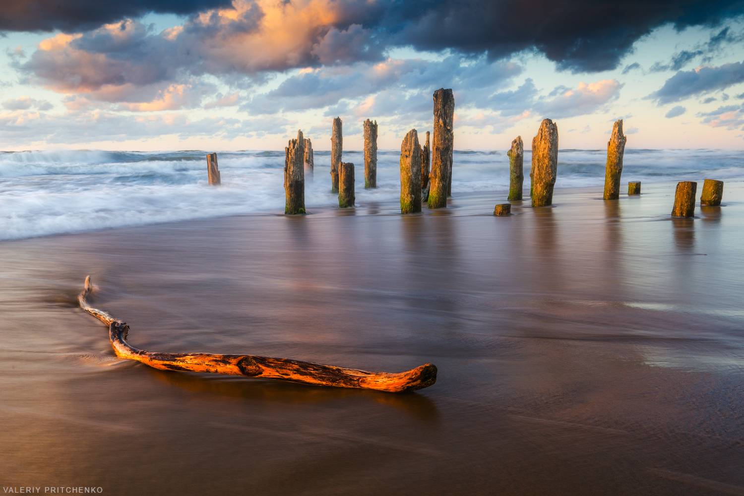 море, природа, пейзаж, закат, лето, summer, landscape, seascape, sunset, evening, sea, Валерий Притченко