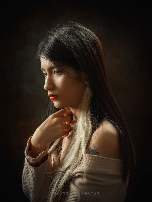 asian, vietnam, vietnamese, portrait, face, women, female, studio, eyes * * * фото превью