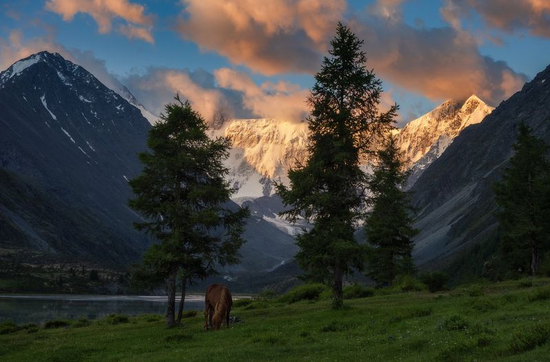 Солнце гладит гор вершины... фото превью
