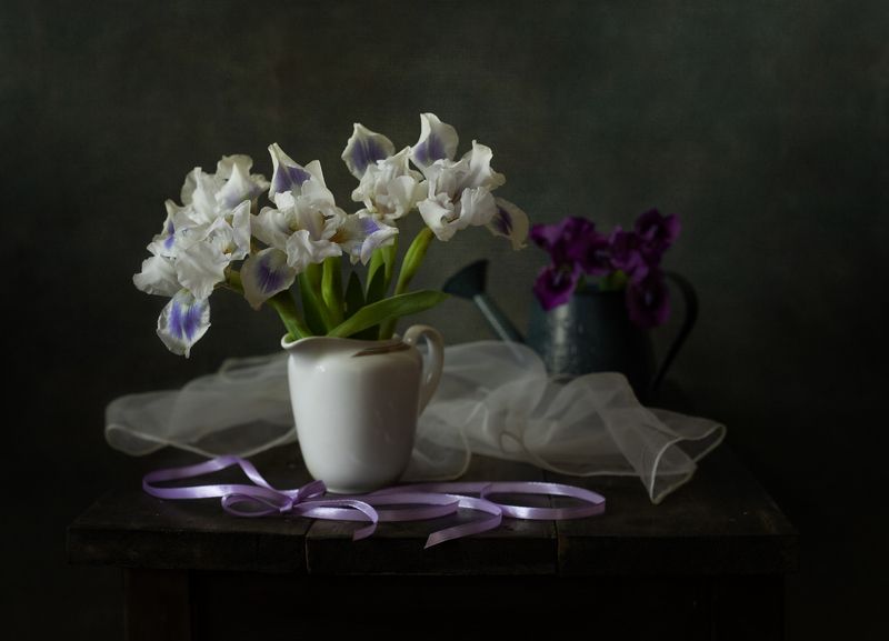 натюрморт, цветы, ирисы Ирисы фото превью