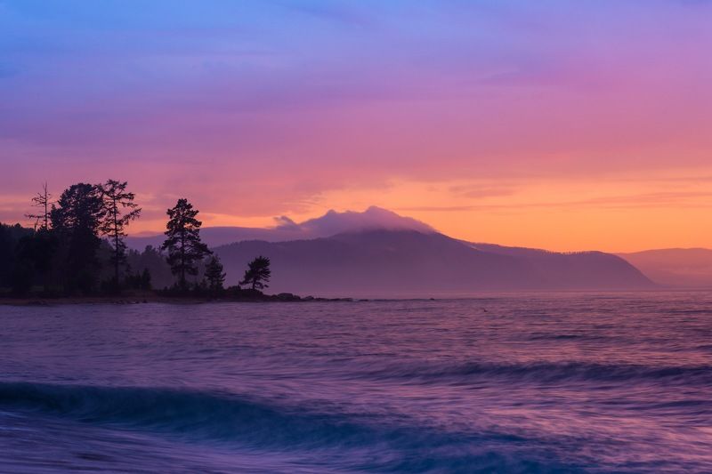 Закат на Байкале фото превью