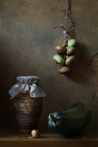 Лук и цуккини