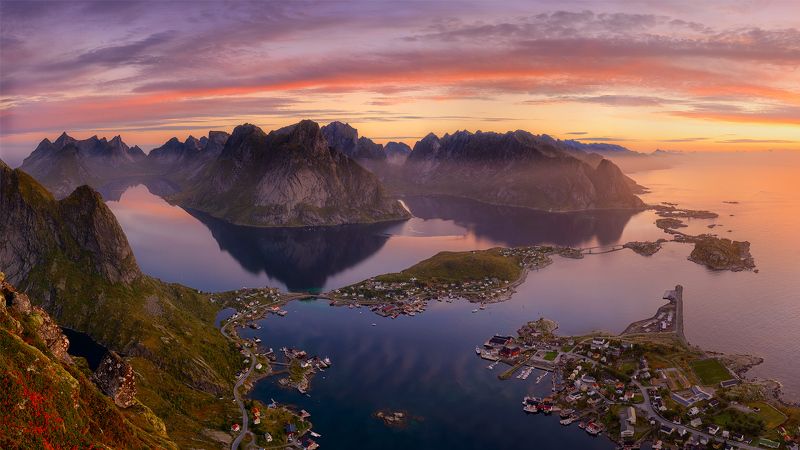 Norway Lofotens Reinebringen Reine Reine фото превью