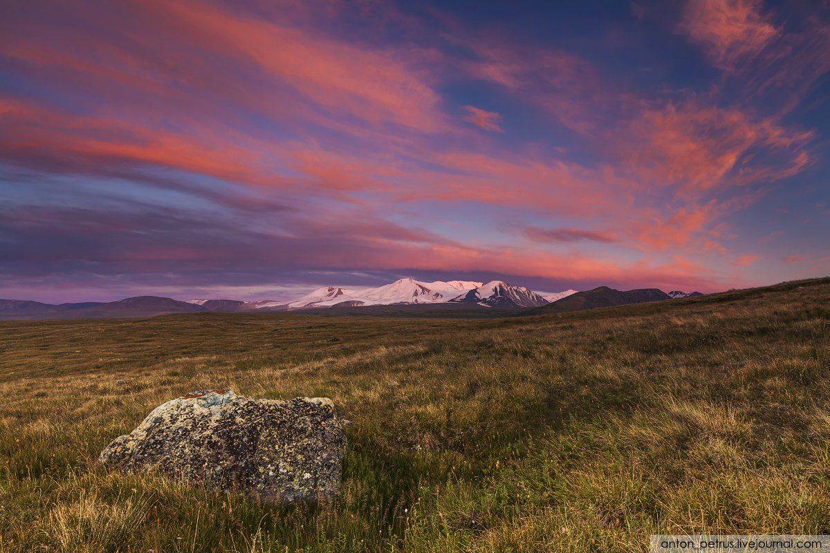 Алтай, Горы, Закат, Укок, Антон Петрусь