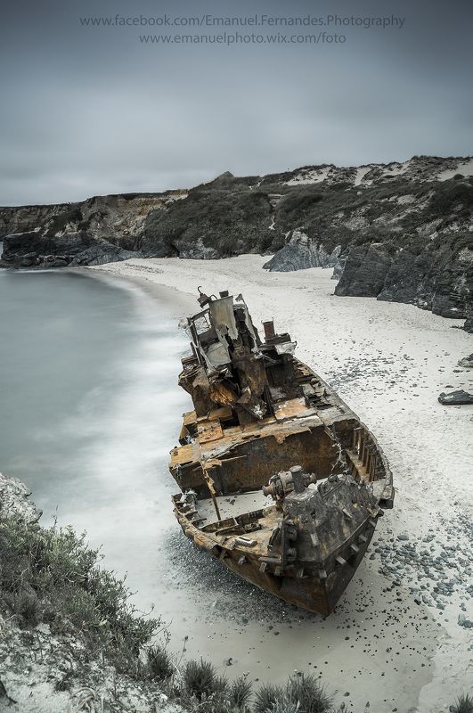 Boat, Clouds, Long exposure, Old, Portugal, Waterscape Pirate boat фото превью