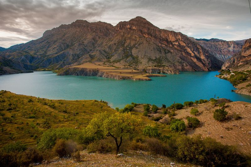 пейзаж озеро горы кавказ  Дагестан  фото превью