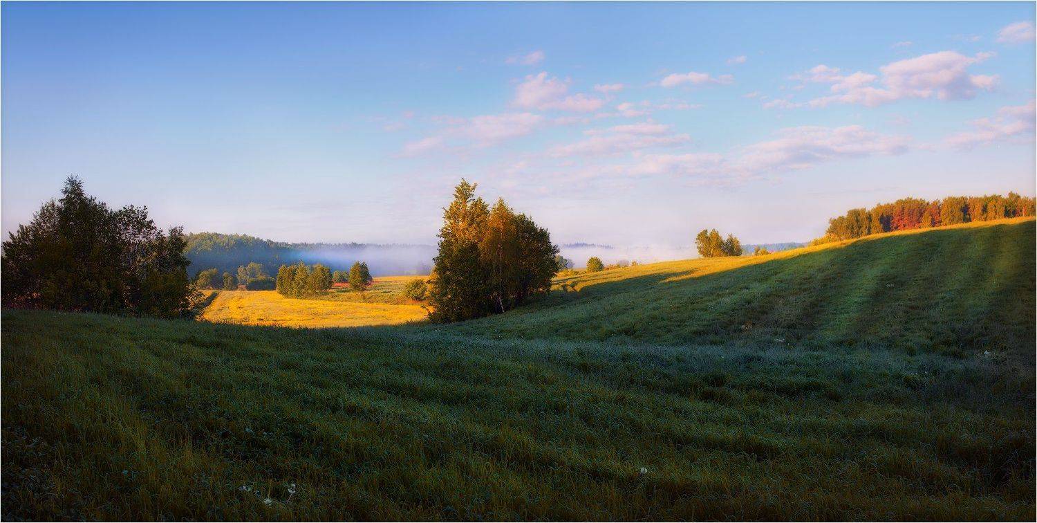 небо, поле, утро, Сергей Шабуневич