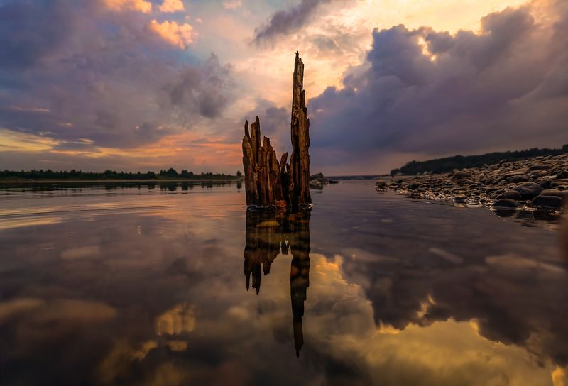 Томь на закате солнца! фото превью