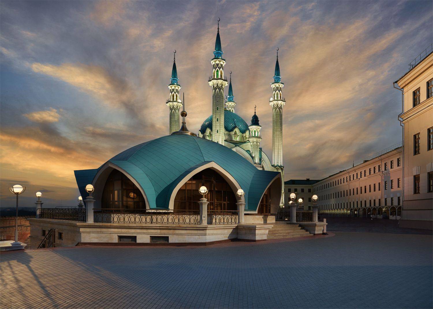 город, архитектура, мечеть, казань, вечер, здание,памятник, Михаил Кудрявцев