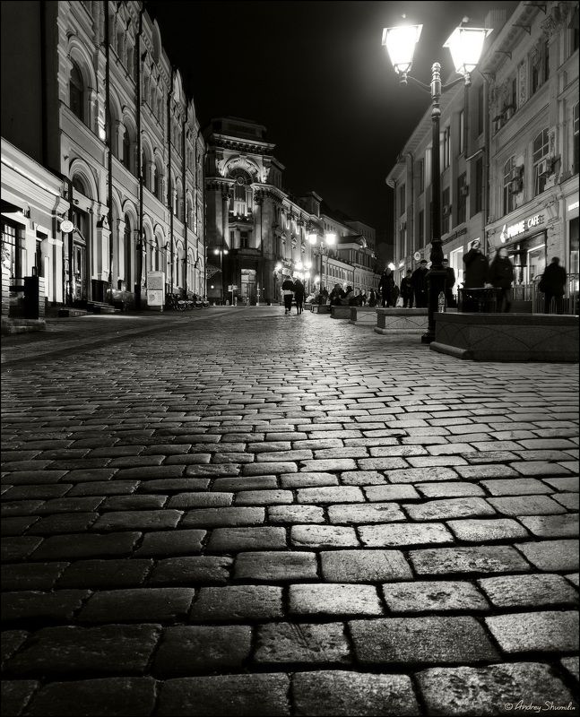 москва, кузнецкий мост, вечер Огни и блики фото превью