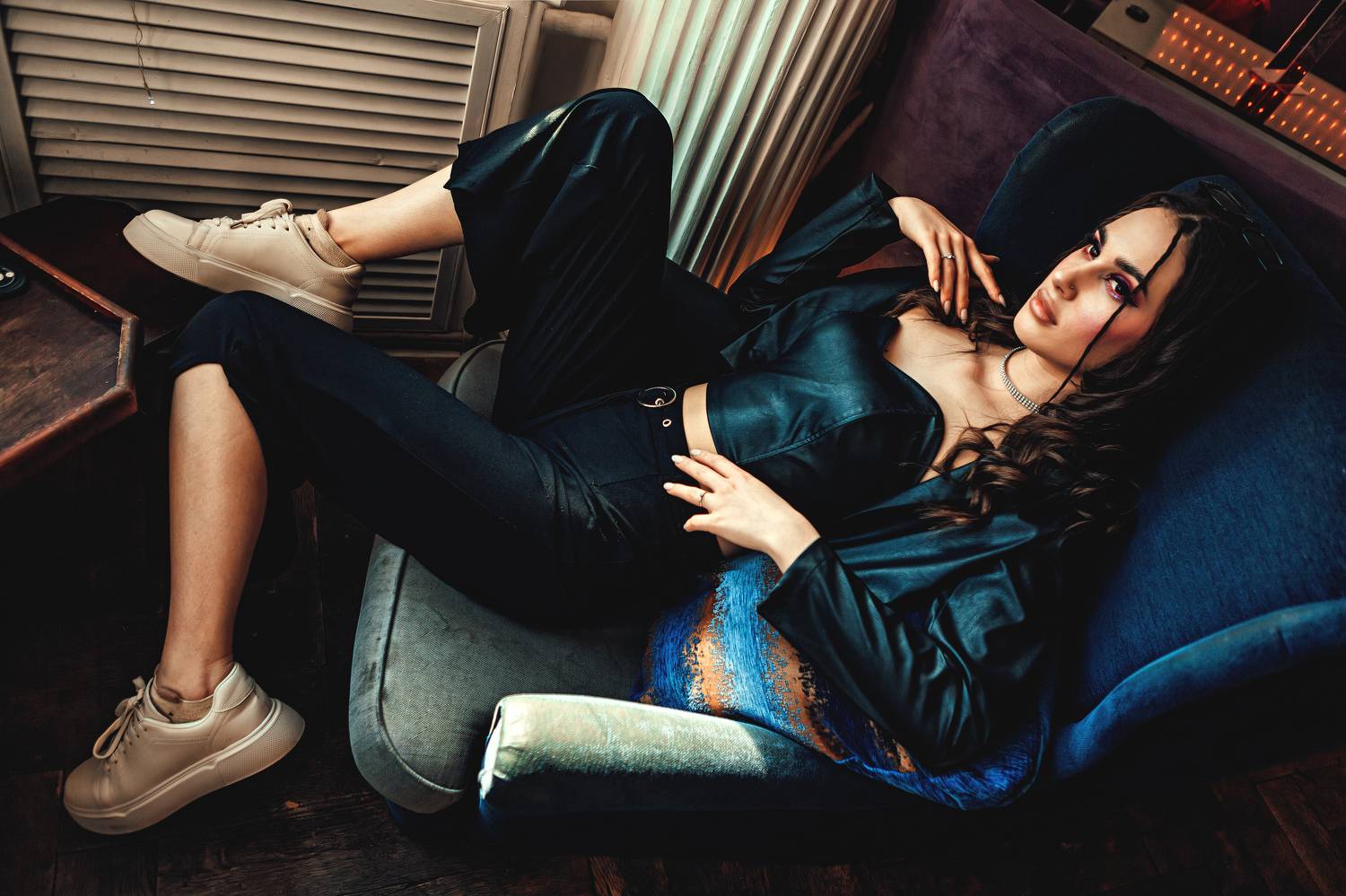 молодая девушка, бар, настроение, Плешков Алексей