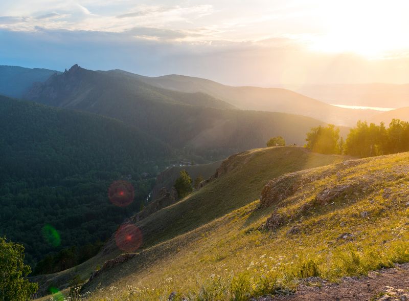 вечер, закат Закат фото превью