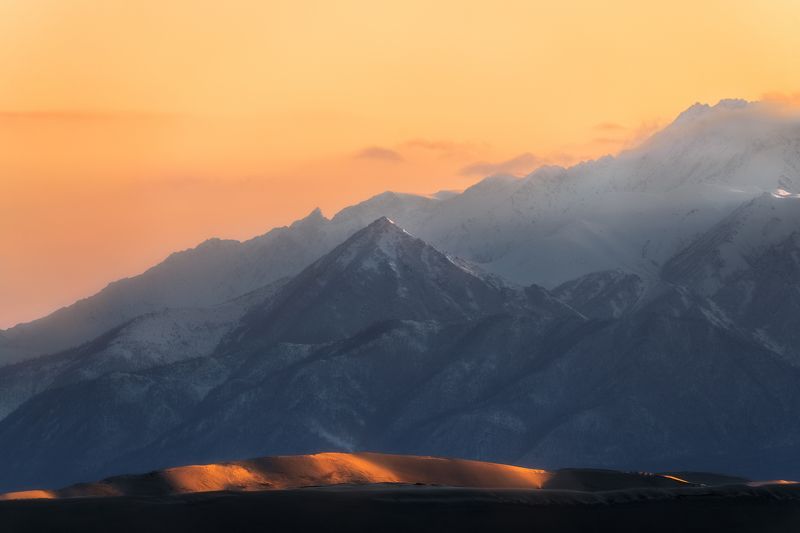 Чарская пустыня, Чара, пейзаж, mountains, Кодар, пустыня, горы, Забайкалье, бархан, песок, landscape, desert  фото превью
