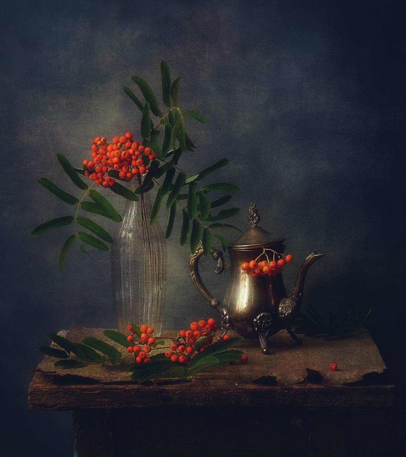 натюрморт,рябина,август,ягоды, Наталия К