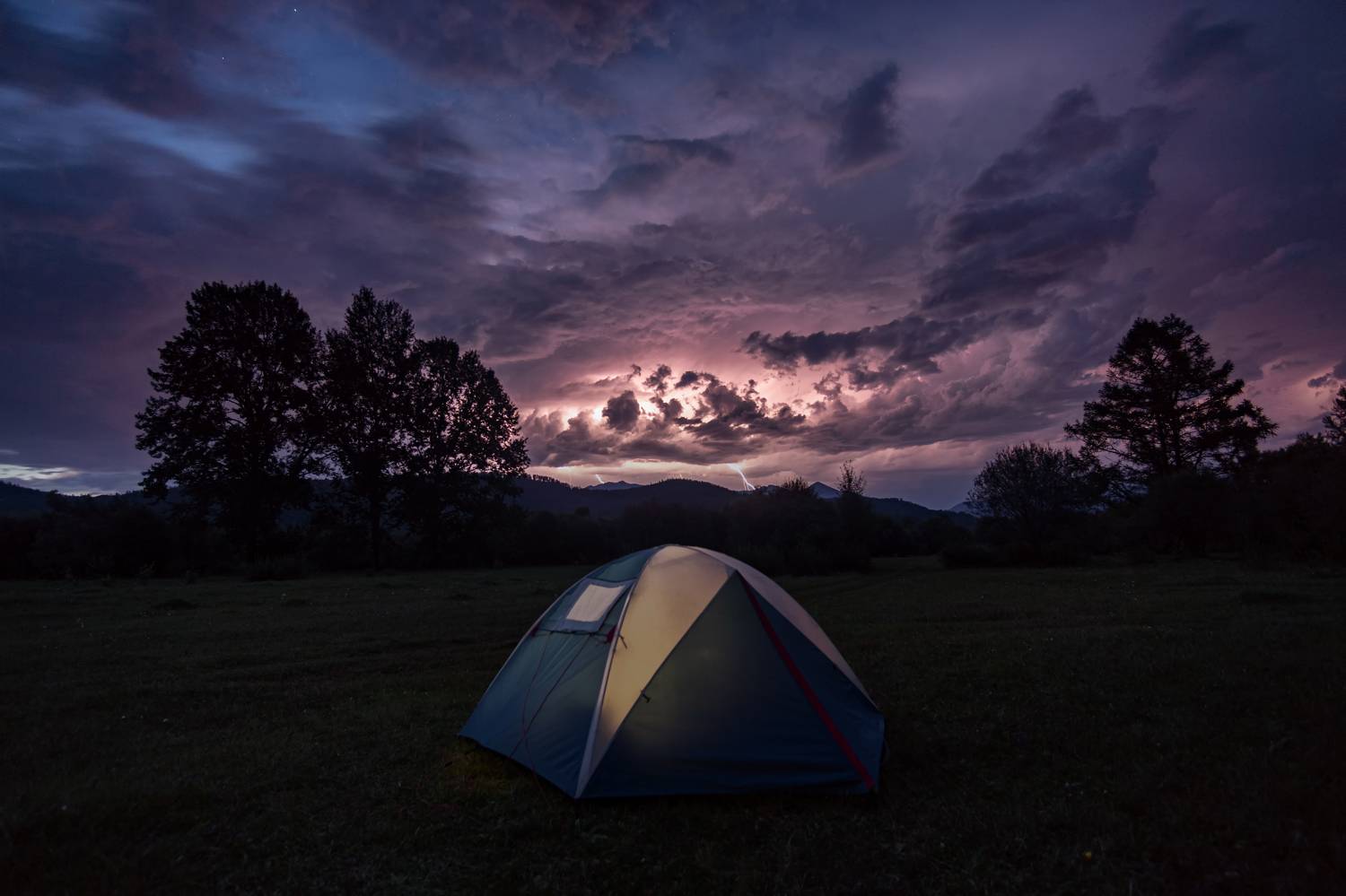 гроза, ночь, иркут, саяны, Тильпунов Михаил