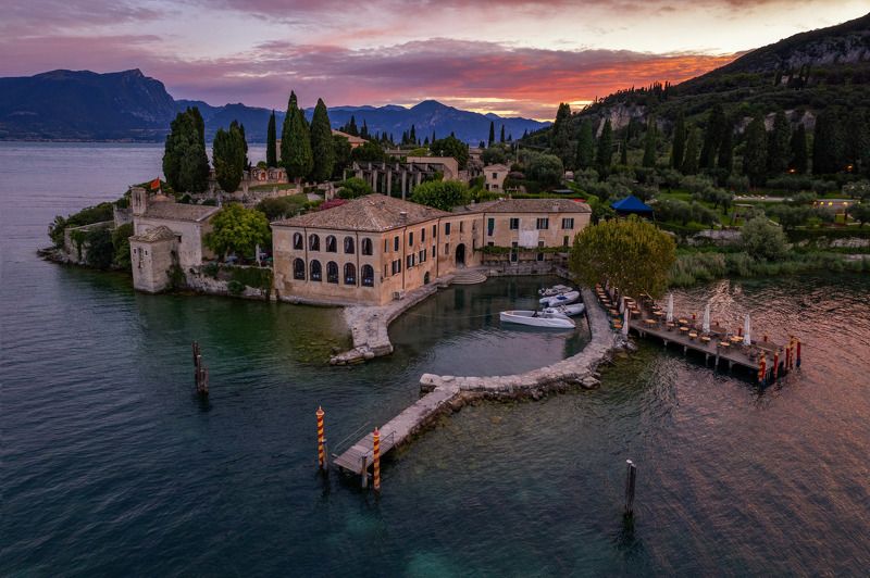 sunrise, lago di garda, italy, dji mavic air 2s, dji, mavic Sunrise in Lago di Garda фото превью