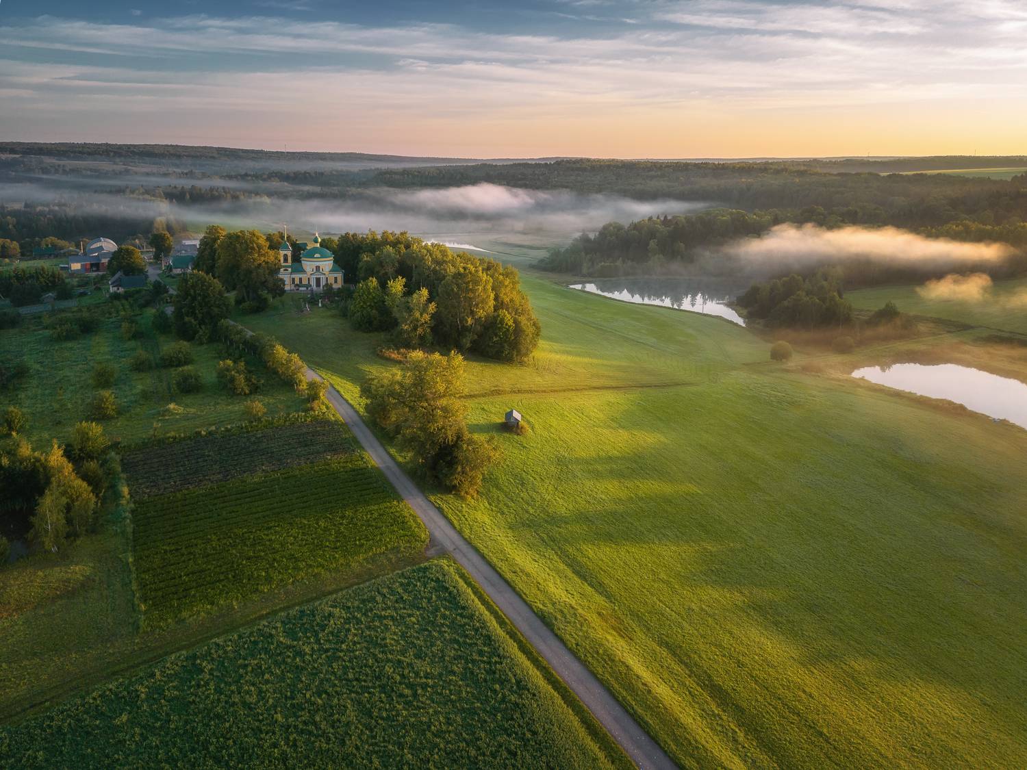 россия церковь храм туман утро природа пейзаж россия nature landscape church temple morning fog, Anya Yukhova