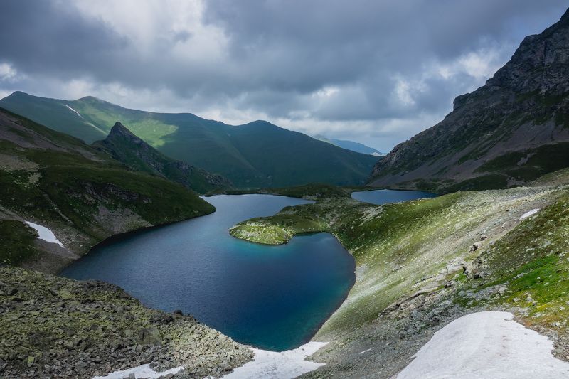 загедан, загеданские озера, кчр, горы, озеро надежды. Озеро Надежды фото превью