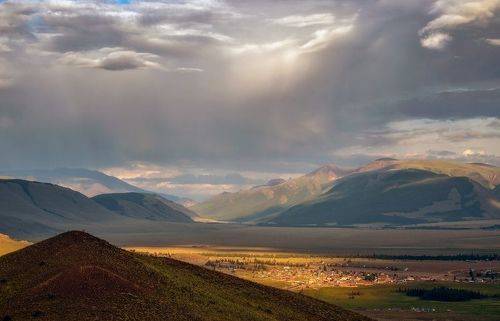 Вечер в Курайской степи...