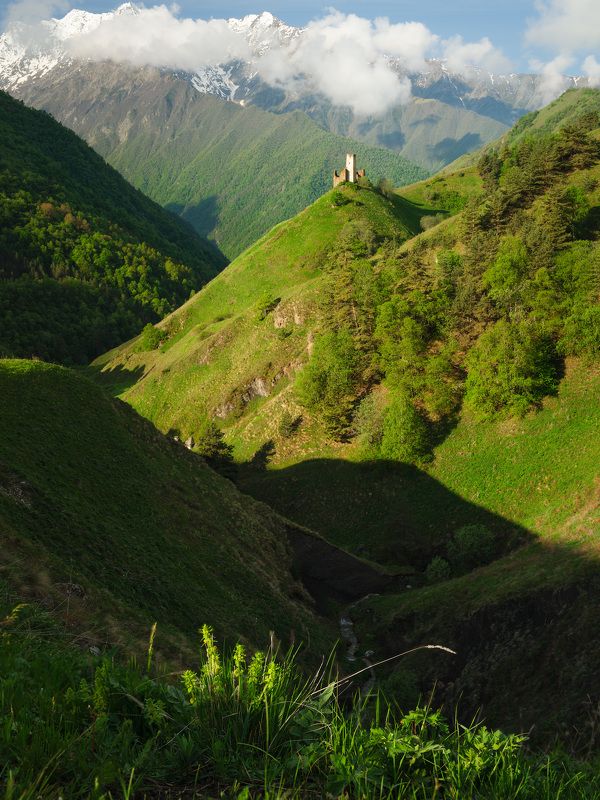 ингушетия, эрзи, тори, горы, башни Горная Ингушетия. фото превью