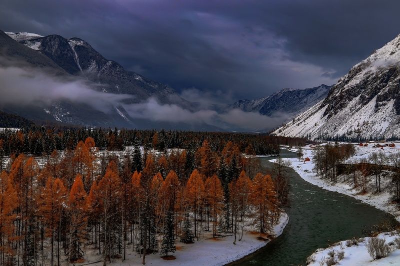 Поздняя осень в долине Чуи фото превью