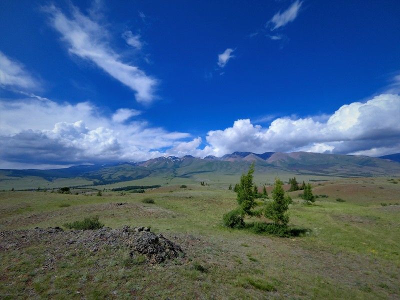 природа,алтай,горы,небо,облака,лето На Алтайских просторах фото превью