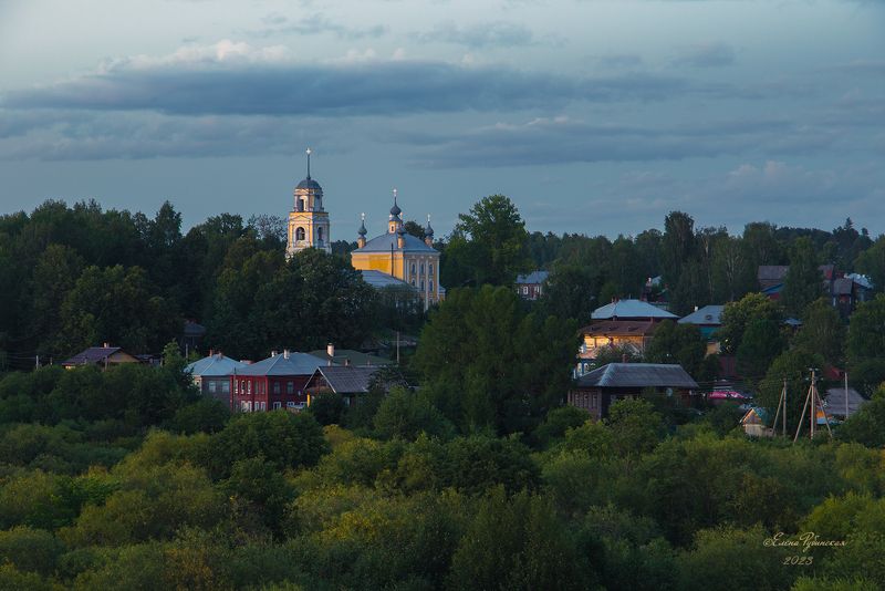 кологрив,  река, унжа, костромская область, костромскаяобласть После заката фото превью