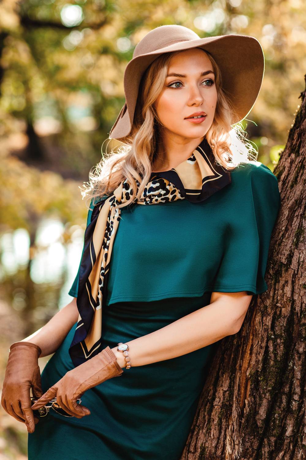 девушка, образ, на природе, парк, осень, Плешков Алексей