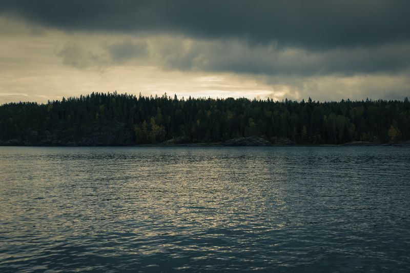 Закат на Ладоге. фото превью