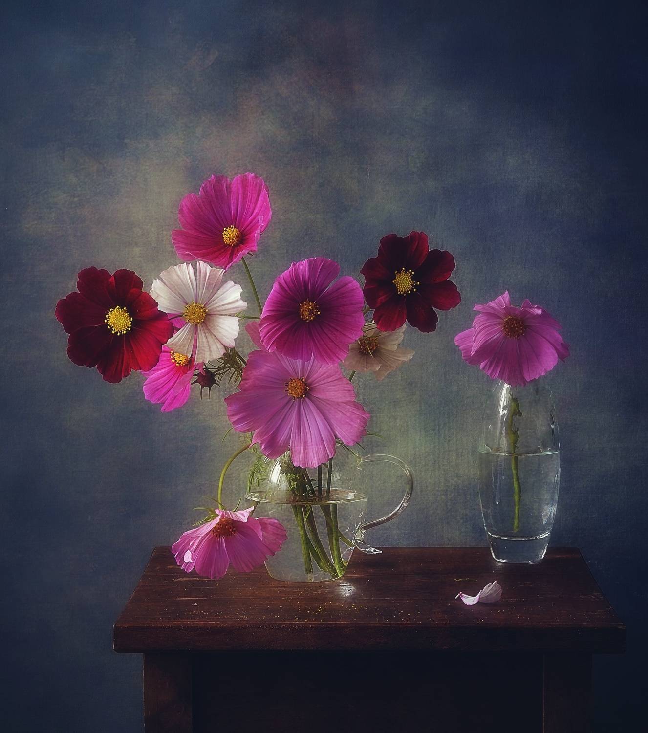 натюрморт,фотонатюрморт,цветы,букет,космеи,август, Наталия К