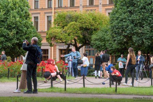 В Исаакиевском сквере. Со всемирным днём фотографии!