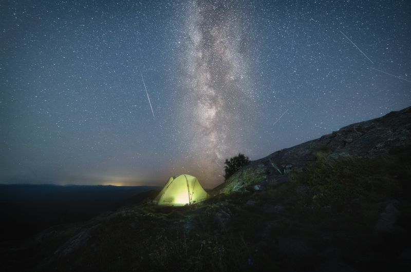 Звёздное небо над Уреньгой фото превью