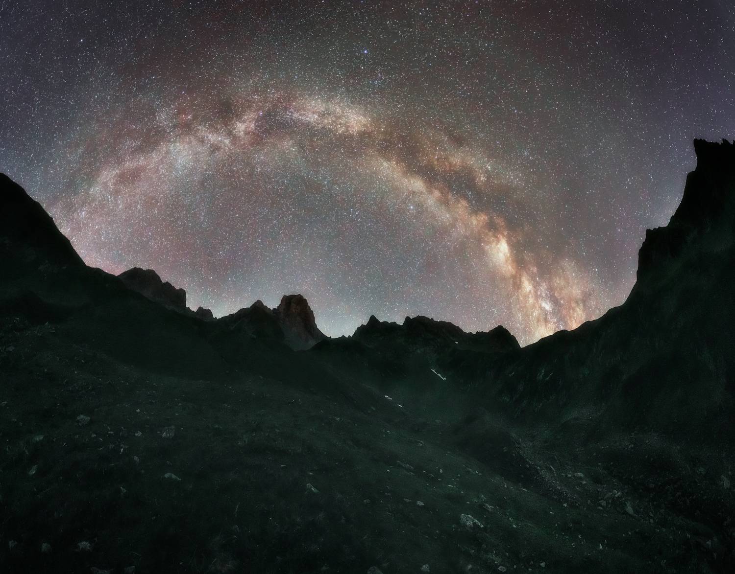 ночь, звёзды, горы, Марголин Алексей