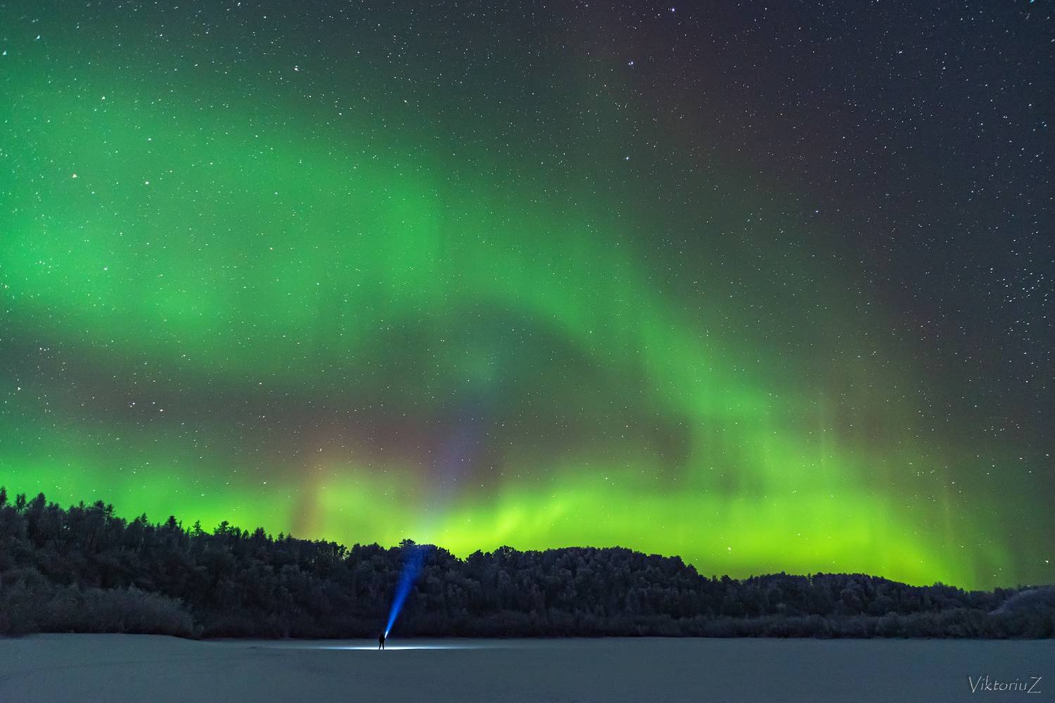 северное сияние, полярное сияние, заполярье, aurora borealis, polar lights, Куликов Виктор